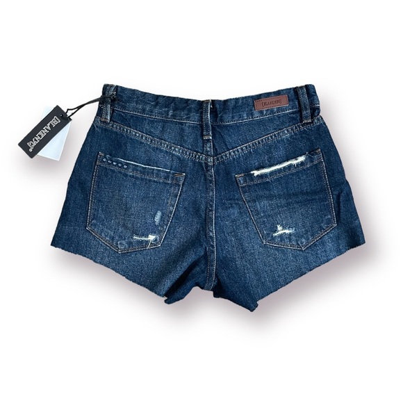 Blank NYC High Rise Dark Was Denim Shorts - Picture 5 of 8